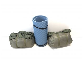 Pair Of Adult Size Sleeping Bags & Yoga Mat - #S4-4