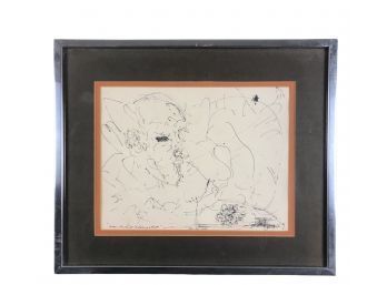 1967 Abstract Drawing, Artist Signed - #AR1