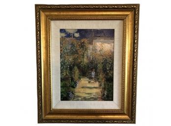 Hand Embellished Claude Monet Print - PICKUP SATURDAY ONLY IN WURTSBORO, NY