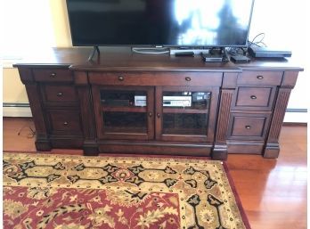 Solid Wood Entertainment Center - PICKUP SATURDAY ONLY IN WURTSBORO, NY