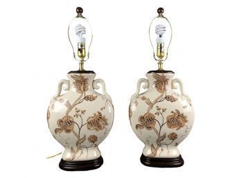 Hand Painted Ceramic Table Lamps, WORKS - #RR2