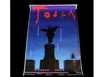 1990 TOSCA Opernhaus Zurich Poster, Signed By Karl Domenic Geissbuhler - #S2-3