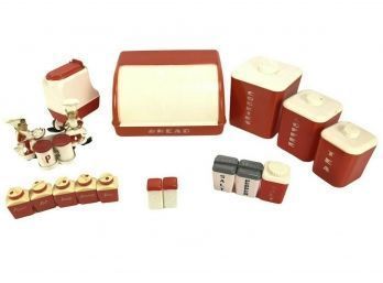 Aladdin & Lustro Ware Canister Set, Bread Box, Spice Jars, S & P Shakers & More - #S1-2