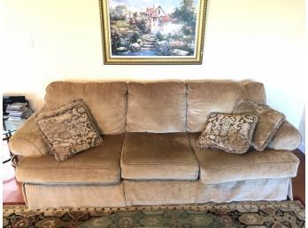 Upholstered 3-Cushion Couch - PICKUP SATURDAY ONLY IN WURTSBORO, NY