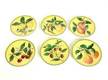 Phillipe Deshoulieres Porcelain Fruit Plates Limoges, France - #RR2