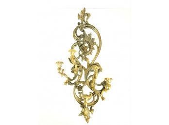 Syroco Inc. Gilded Plastic Wall Sconce - #BS
