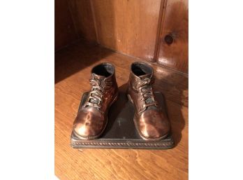 Bronzed Copper Baby Shoes - BSMT