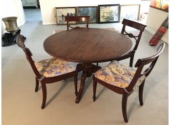 Round Dining Table & 4 Chairs - BSMT