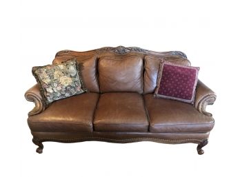 Hancock & Moore Brown Leather Couch - D