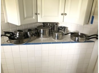 Large Aluminum Clad Farberware Cookware Set - BSMT
