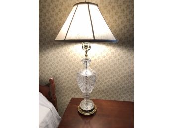Clear Cut Glass Table Lamp, WORKS - 4FBR