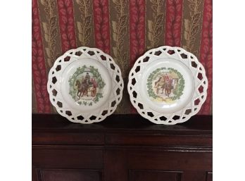 Decorative Porcelain Plates, Irish Jaunting Cars - DR
