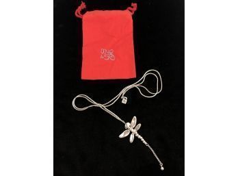 Uno De 50 Silver Plate Dragonfly Necklace - #D