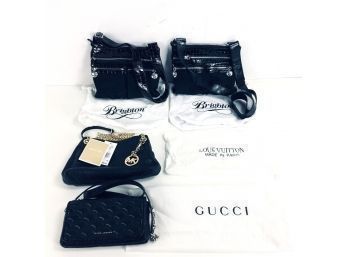 Collection Of Handbags: Marc Jacobs, Michael Kors & Brighton - #S4-4