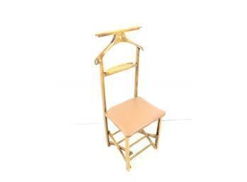 Vintage Mid-Century Folding Valet Chair By Gimbels - #LR2