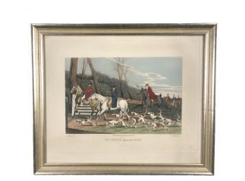 Framed Henry Alken Print FOX HUNTING GOING INTO COVER, Copyright 1820 - #AR1