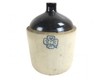 Antique Miller Pottery 2-Gallon Shamrock Stoneware Jug - #BS