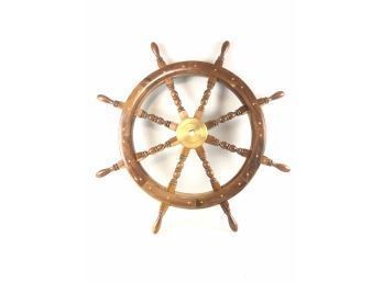 Large Nautical Ship Wheel, 34-Inch - #BS