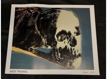Andy Warhol Contemporary Art Poster, Skull 1976 - #S8-1