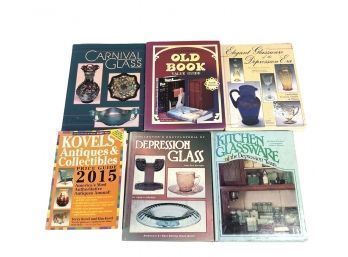 Collector Reference Books: Carnival, Depression & Kitchen Glassware, Old Books, Antiques - #S6-1