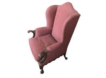 Queen Anne Clawfoot Wingback Chair - #RR1