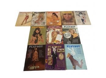 Collection Of 11 Vintage Playboy Magazines, (1960s-1970s) - #S6-3
