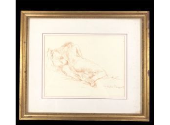 Signed Rudolphe Planquette Pastel Nude, Listed French Artist - #AR2
