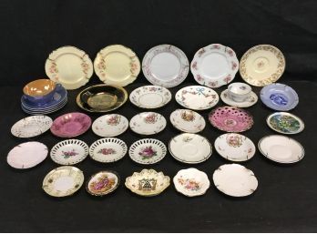 Collection Of Porcelain Saucers & Dessert Plates - Homer Laughlin, R&S & More - #S6-3