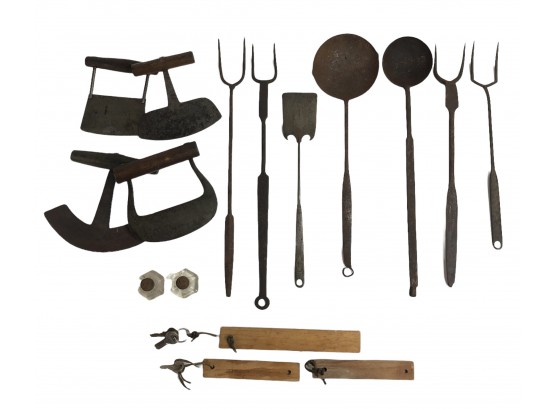 Collection Of Primitive Cooking Utensils - #S6-4 (212-Red)