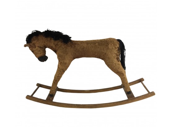 Vintage Plush Rocking Horse - #RR1