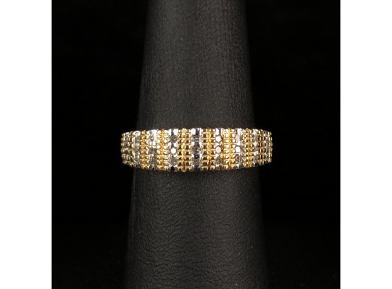 10k Gold Diamond Mom Ring, Size 7, Natural Diamonds - #OC