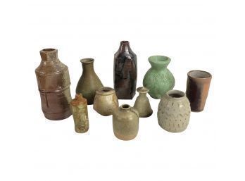 Vintage Collection Of Signed Handmade Studio Pottery Vases - #S2-2 (Pink)