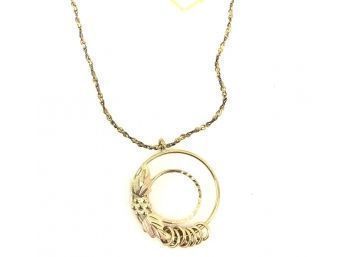 10K Gold Pendant With 1/20 14K G.F. Chain - #B-1