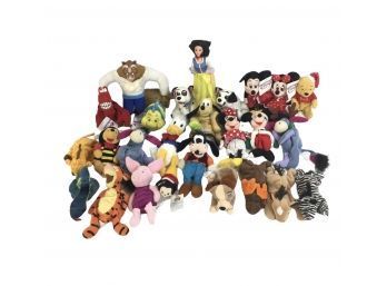 Collection Of Disney Beanie Plush Toys, Some New With Tags - #S3-1