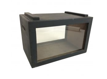 Wood Frame & Glass Table Top Display Box - #S6-4 (212-84)