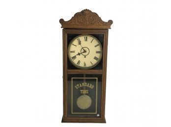 Antique Century Wall Clock Made Expressly For E. Gately & Co. - #W1 (193-136)