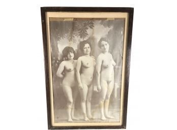 Antique Nude Female Pin Up Photograph - #W2 (Green)