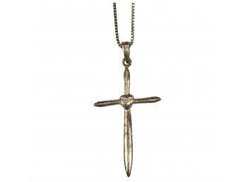 Sterling Silver Crucifix Necklace - #B-1