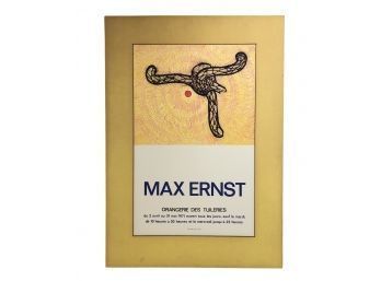Vintage 1971 Max Ernst Art Exhibition Poster, Litho Pierre Chave - Vence - #AR2