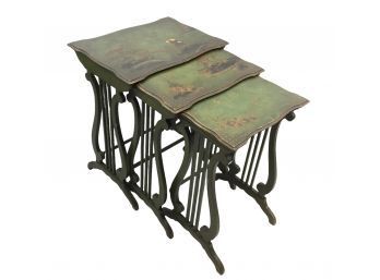 Hand Painted Chinese Nesting Table Set - #LR1