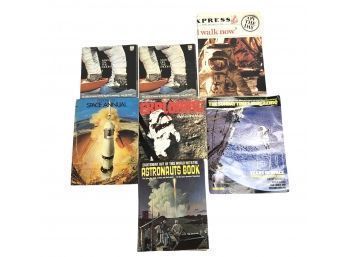 1960s Space Exploration Books (one Autographed) & Historical Stories On Vinyl - #S2-2