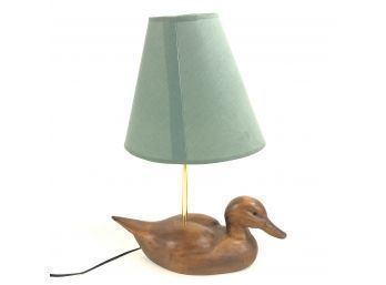 The Stanstead Decoy Collection Signed Wood Duck Lamp, Made In Canada, WORKS - #S1-4