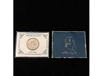 Uncirculated George Washington Silver Half Dollar Commemorative Coin - #OC-9