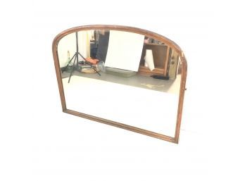 Antique Arched Wood Wall Mirror - #W1