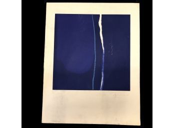 Signed Abstract Lithograph, #4/20 - #S5-2