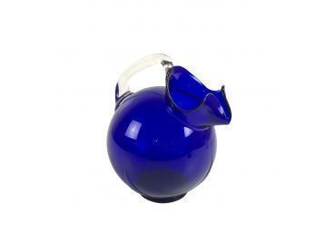 Cobalt Blue Ball Pitcher By Cambridge Glass - #BS