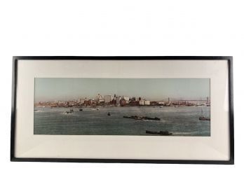 Framed Old NYC Skyline Print - #W2 (285-104)