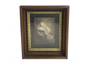 1881 Oil On Board By Listed Artist Anna May Walling - #AR2 (Pink)