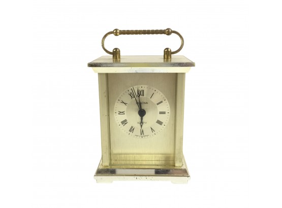 Bulova Desk Clock, Made In W. Germany - WORKS - #S12