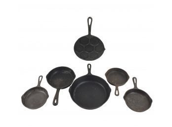 Collection Of Cast Iron Skillets - #S2-1